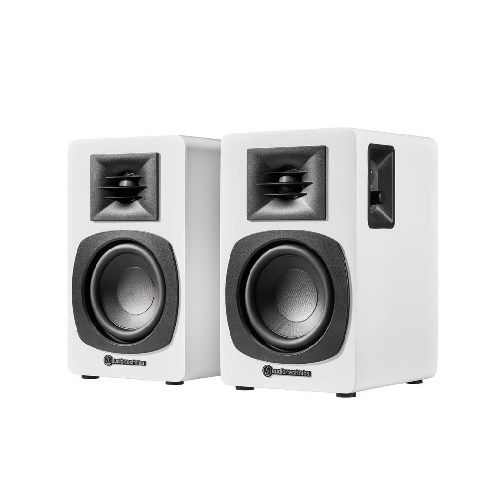 WH Active Bookshelf Record Bluetooth Speakers RCA Music White Audio-Technica AT-SP3X Speakers, Speakers, Player, [Wired, Input, Multipoint, PC, TV,