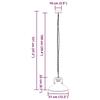 VidaXL Lampe suspendue E27 noir Ø 31 cm fer, éclairage suspendu, éclairage suspendu de cuisine, suspension, éclairage d'îlot 4103456