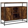 Sideboard Smoked Oak 100x35x80 cm Engineered Wood
