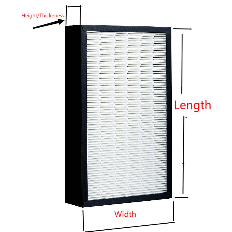 Custom Made Combine Filter 250 × 355 × 30mm Air Purifier Filter H13 Hepa Filter Active Carbon Filter Air Filter Housing