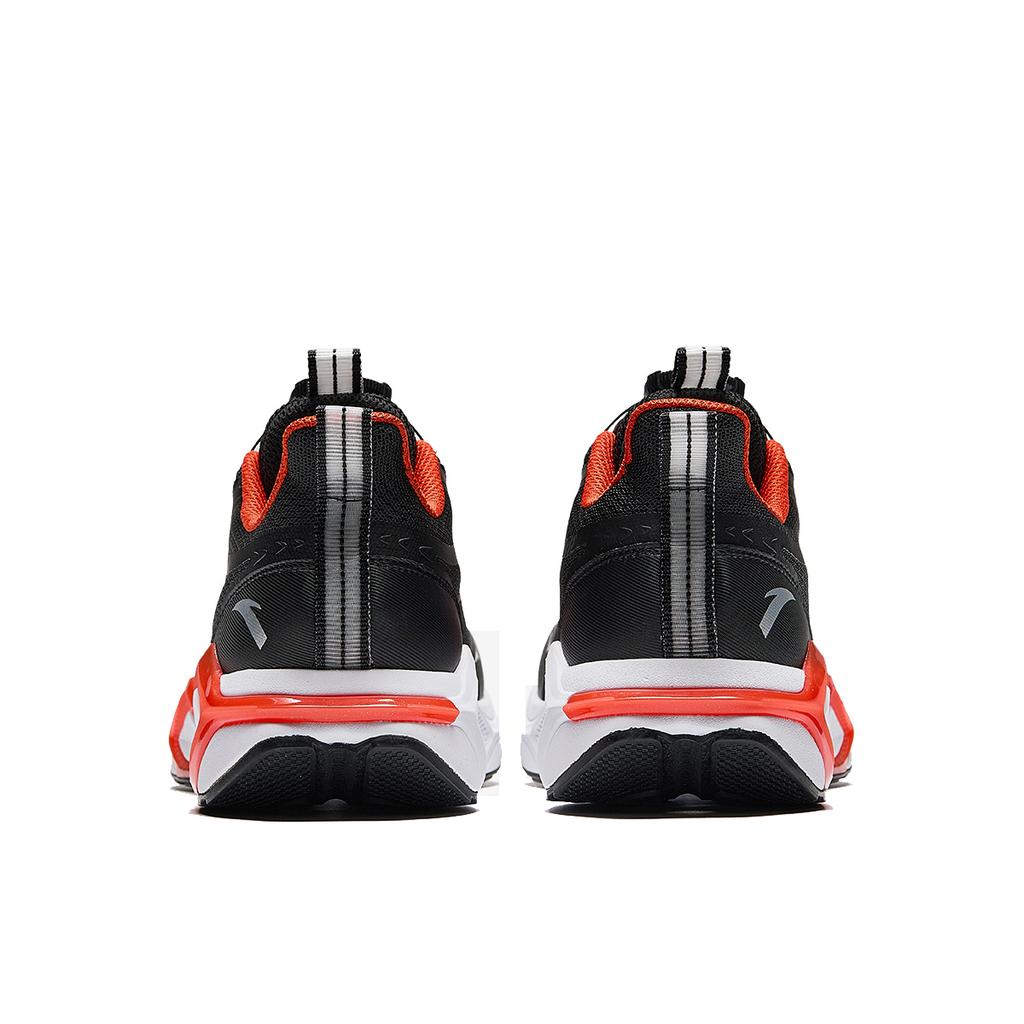 Anta Kids Bow Speed 2.0 Running Series Fashion Sports Simple Versatile Kids Running Shoes Kids Running Shoes Black Vibrant-Orange A12445535-3