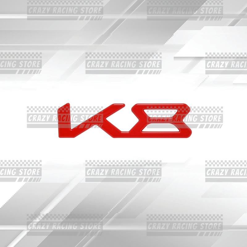 1Pc Car Badges For K8 K5 K3 Sportage Forte Cerato RIO Rear Trunk Emblem Metal 3D Stickers Body Decals Lettering Decor Styling