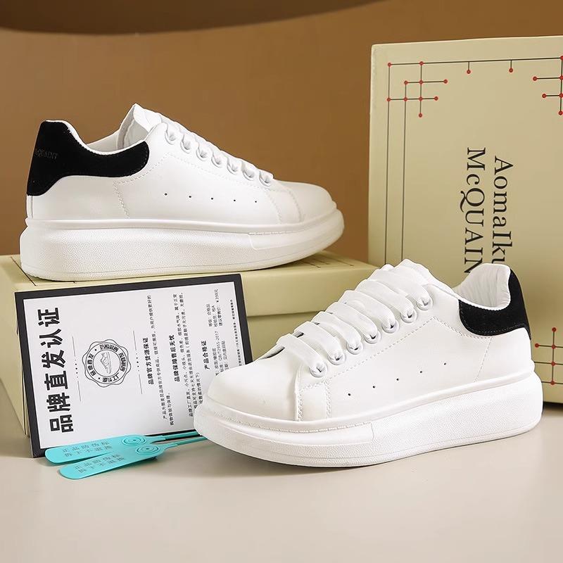 Spring and Autumn Little White Shoes Men's and Women's Shoes 2025 New Couple Thick-soled Versatile Height Increase Student Popular Sports and Lei