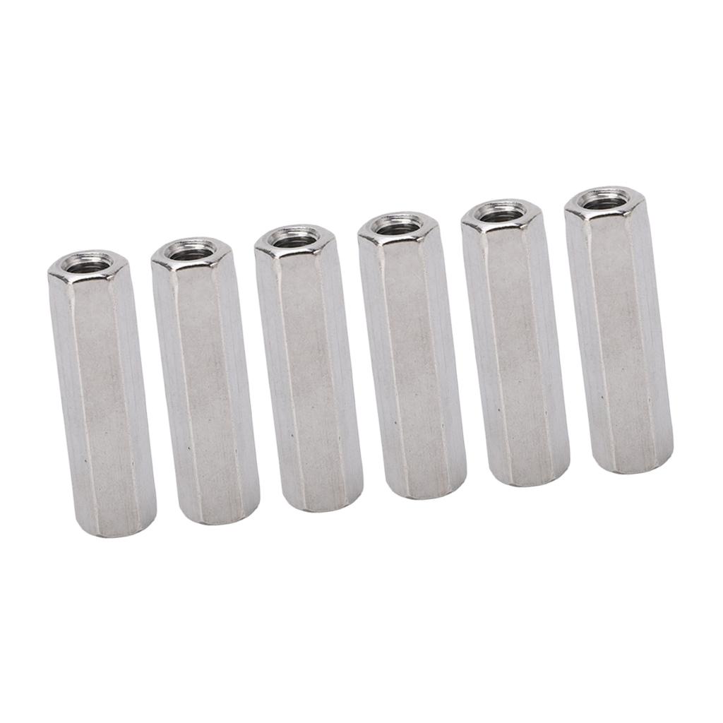 10 Stück Sechskant-Verbindungsmutter-Set Verbinder 304 Edelstahl Industrielles Befestigungselement M8x1.25 13 L50mm