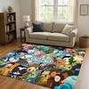 3D Octonauts Barnacles Cartoon Living Room Non-Slip Area Rug Soft Carpet for Bedroom Playroom Sofa,Easy Clean Home Decor Doormat