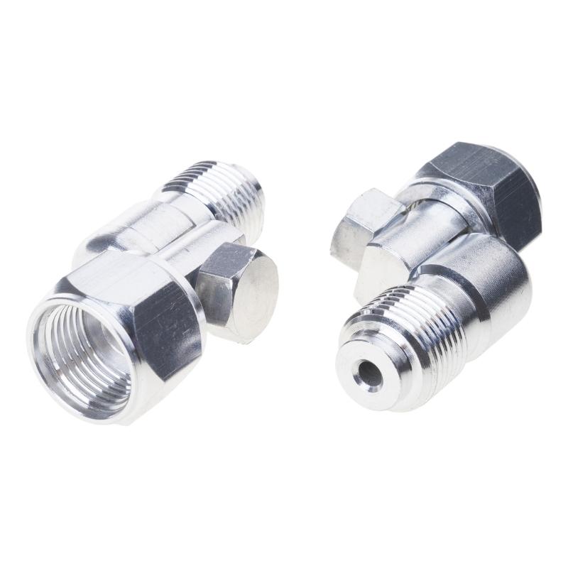 Wytrzymały ze stali nierdzewnej Gracos 235486 Adapter obrotowy do pistoletu natryskowego bezpowietrznego z gwintem 7/8 cala z obrotem o 360 stopni