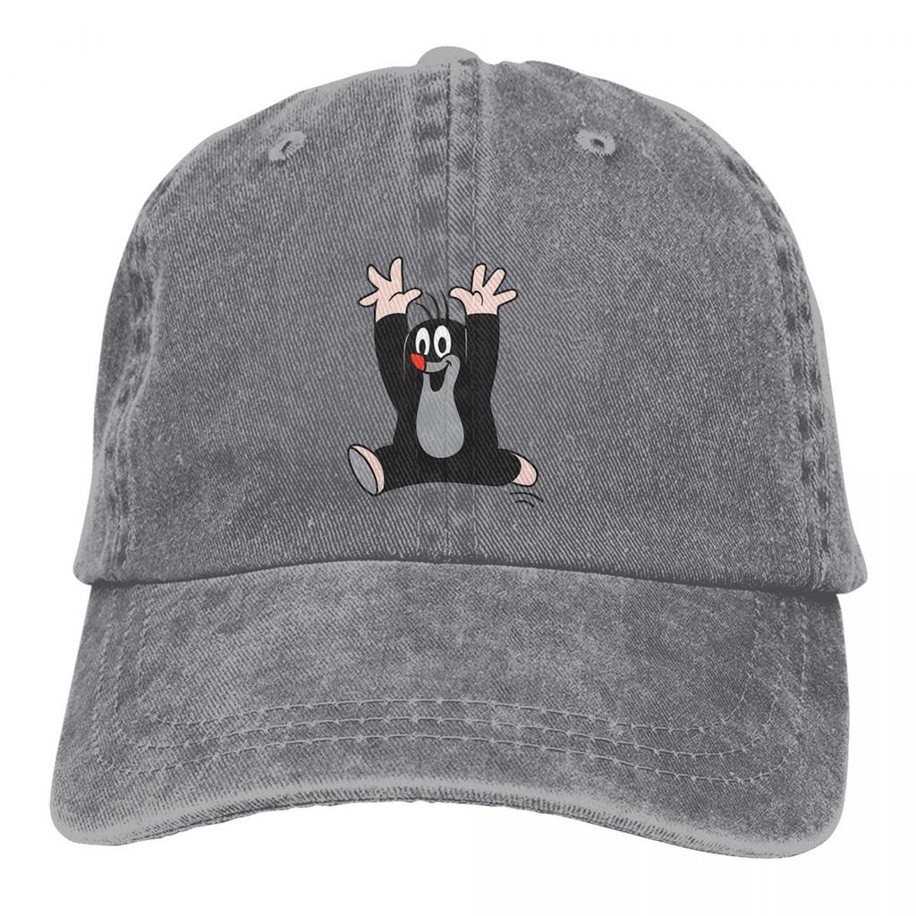 Washed Unisexs Baseball Cap His Hands In The Air Trucker Snapback Caps Dad Hat The Little Mole Golf Hats