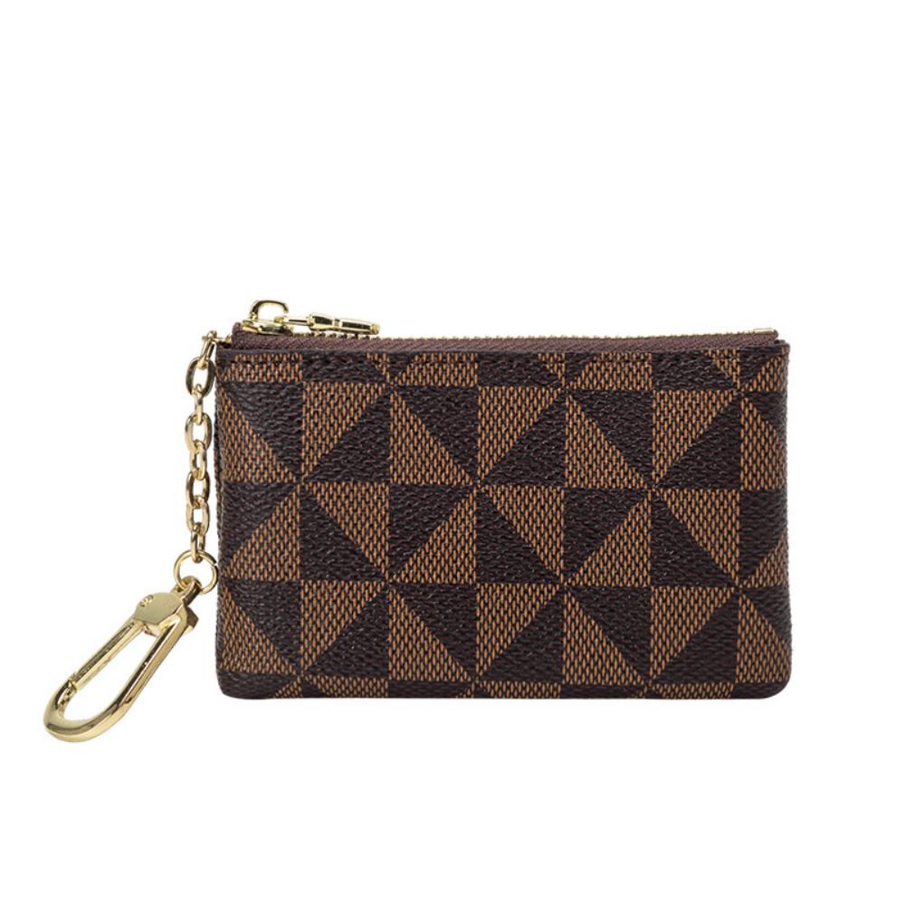 New Style Coin Purse, Metal-decorated Small Hanging Bag, Key Case, Simple Printed Mini Card Case