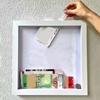 Wooden Adventure Archive Box Transparent Ticket Shadow Box Multifunctional Picture Frame  Friends