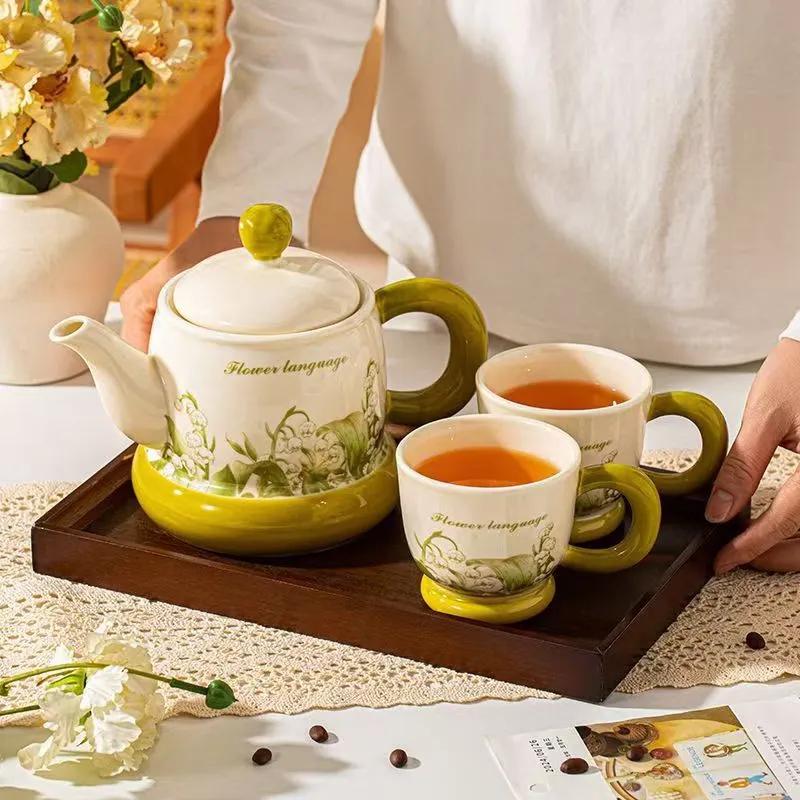 Lily of the Valley Ceramic Tea Set