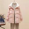 Popular winter new small down cotton clothes women's medium and long foreign-style thickened cotton-padded jackets