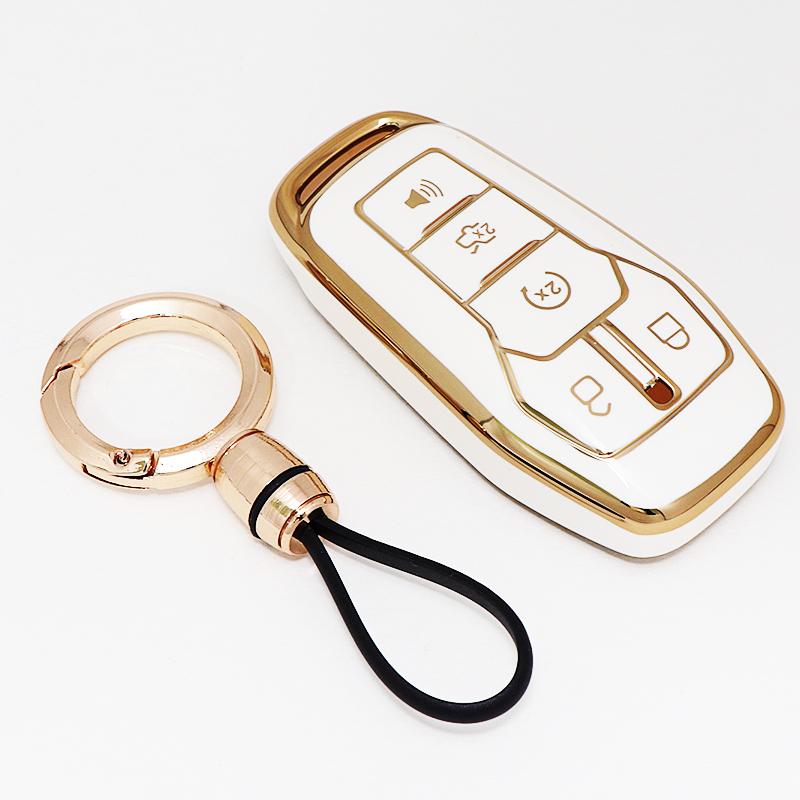 Car Styling Key Shell Fob Protector For Ford Fusion Mondeo Mustang F-150 Explorer Edge Auto Key Cover Case