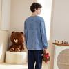 Fenteng Men's Brown Bear Cotton Long-Sleeve Pajama Set