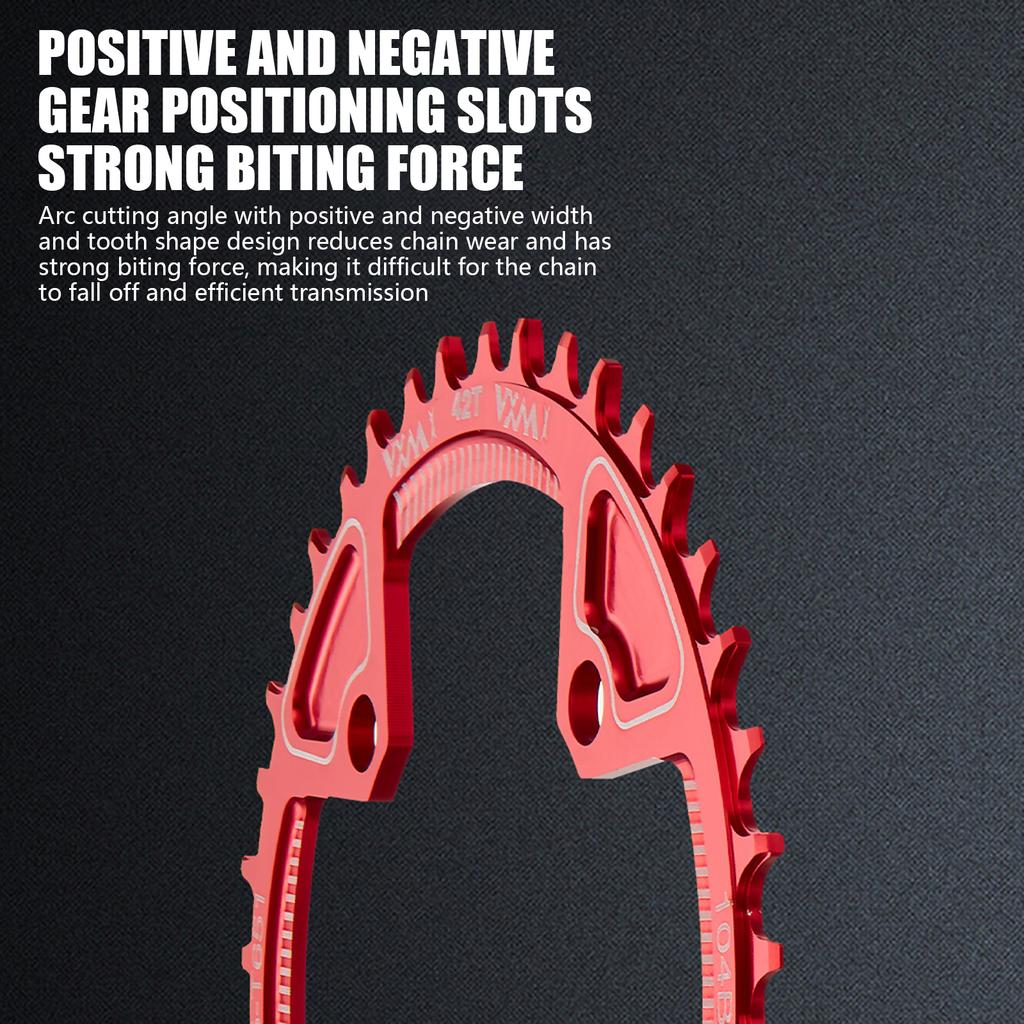 Bicycles 104BCD Crank Chainring Bicycles Crank Narrow and Wide Chainring Wheel Narrow Wide Bike Single Chainring