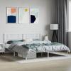 VidaXL Metal Bed Frame with White Headboard 193x203 Cm 355518