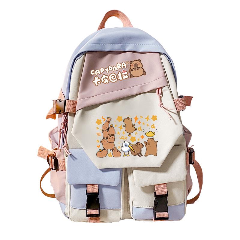 Trend Cartoon Surrounding Cute Children'S Light Casual Backpack Large Capacity Student Schoolbag