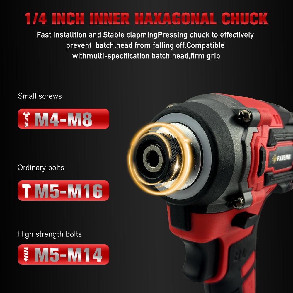 21V 688NM Brushless LED Electric Impact Drill Cordless Drill Electric Screwdriver DIY Driver Power Tools for Makita 21V Battery