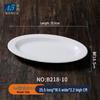 Melamine White Oval Fish Plate – Thickened Imitation Porcelain, 16-inch Large for Hotels