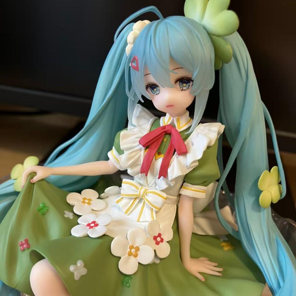 15-20cm Anime Figure Hatsune Miku  Lucky Grass Fairy Action Figure PVC Collection Model Ornament Toys brithday Gifts