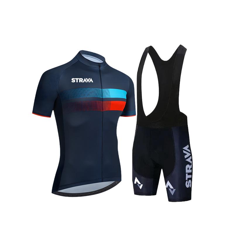 Short-sleeved Men's Tight-fitting Quick-drying Breathable Mountain Road Bike Cycling Suit 2026 Summer Breathable Cycling Suit Set