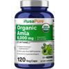 NusaPure USDA Amla Capsules 6000mg 120 pcs Amla Key Fruit Supplement Antioxidant Fatigue Multivitamin NusaPure Amla Capsules 60 1 pcs