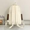 Simple schoolbag, Korean contrasting colors, new schoolbag, light travel and leisure backpack, high value, dirt-resistant