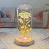 Glass cover gold foil rose ornament creative mother Valentine's Day gift simulation flower eternal flower Yiwu