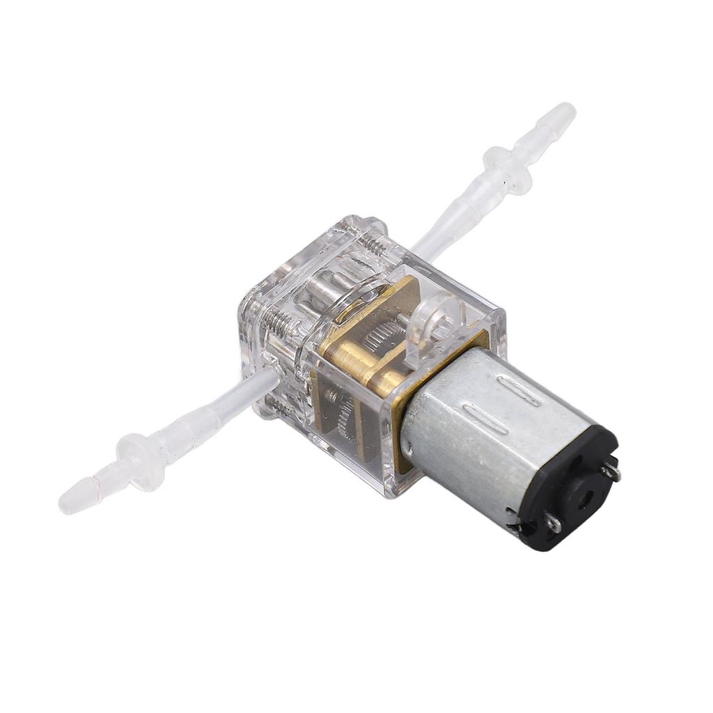 Mini Peristaltic Pump Transparent Shell 1mlmin Flow 0.001m Lift Liquid Dosing Pump for Beauty