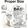2D Flat Acrylic Father Son Gift Decoration, Indoor and Outdoor Decoration - No Battery/electricity Required, Free Day Decoration, Shop Decoration,
