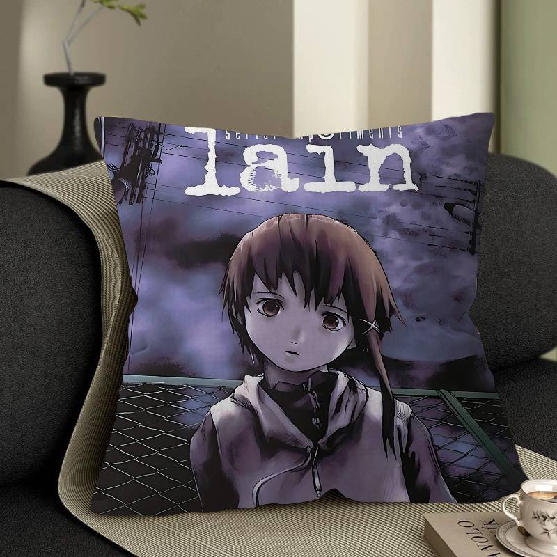 Serial Experiments Lain Anime Personalized Pillow Dust Cover Bedroom Kids Party Decoration Pillowcase Birthday Children Gift