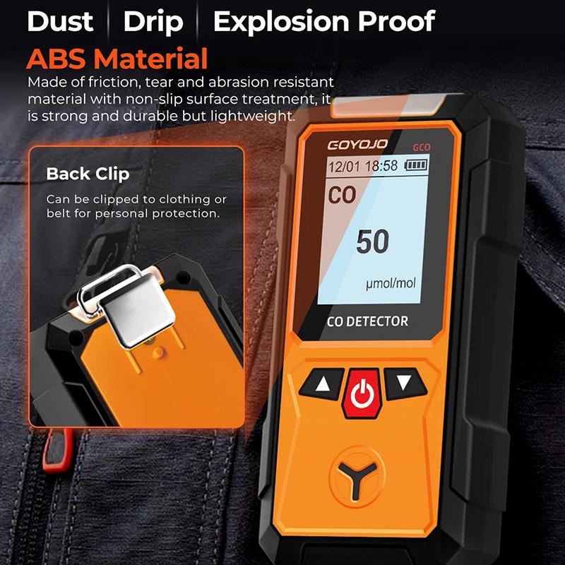 Miernik Detektora Gazu Analizator Tlenu O2 Tlenek Węgla CO Dwutlenek Węgla CO2 Monitor Jakości Powietrza Detektor Wycieków H2S