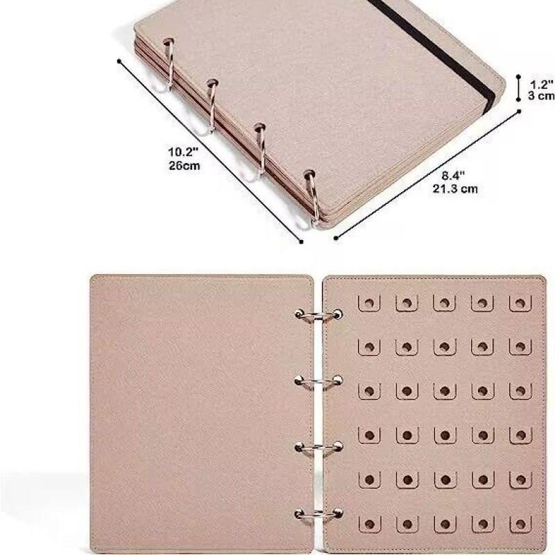 Schuhanhänger Organizer Aufbewahrungsbücher 4 Seiten Display Tragbare Reisetasche Geschenk Schnallen