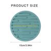 92MF 6Pcs Silicone Coasters Cup Mats Dining Decors Unique Round Drink Mats Silicone Texture Suitable for Household Use