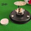Small Metal Candle Vessel Christmas Snowman Holder, Decorative Candlestick Ornament with Top Indoor Festive Atmosphere Light Hat And Scarf for