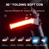 Foldable Bike Solar Taillights Waterproof Solar Bicycle Rear Light Emergency Warning Lights  Night