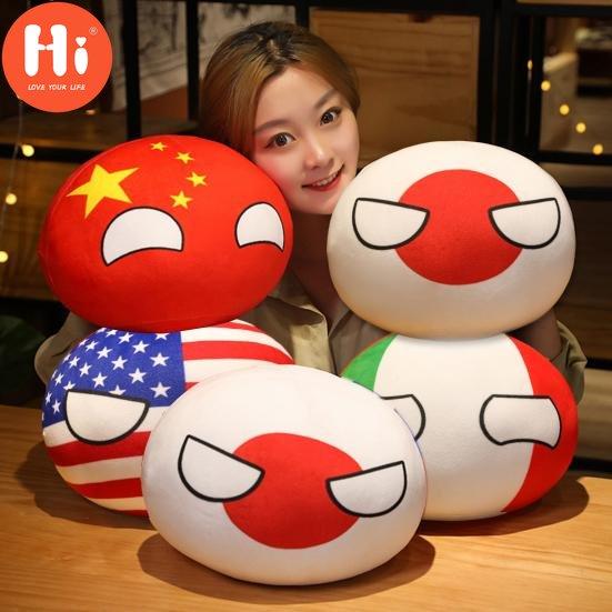 

Привет, 10/30/40 см, кукла с национальным флагом, обнимающая подушка, пушистая милая мультяшная кукла, плюшевые игрушки, сопровождающая PP, хлопок, кантри-мяч, плюшевая игрушка, мягкая игрушка-кукла