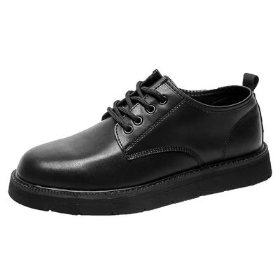 Luxe Merk Heren Echt Lederen Schoenen Heren Casual Schoenen Kantoor Dikke Zool Schoenen Veters Britse Stijl Zakelijke Schoenen