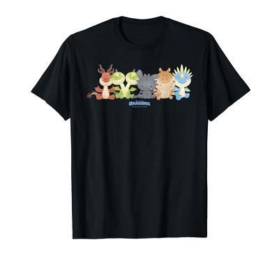 DreamWorks How To Train Your Dragon Tiny Adventures Dragons Lineup T-Shirt