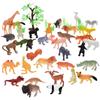 53pcs/set Educational Toys Animal  Figure Simulation Animal Animal World Zoo Model Animal Model