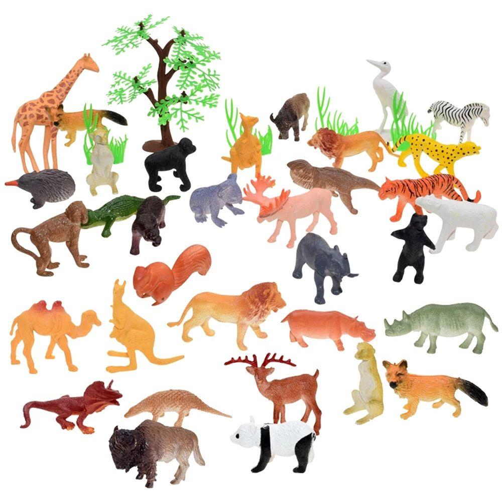 53pcs/set Educational Toys Animal  Figure Simulation Animal Animal World Zoo Model Animal Model