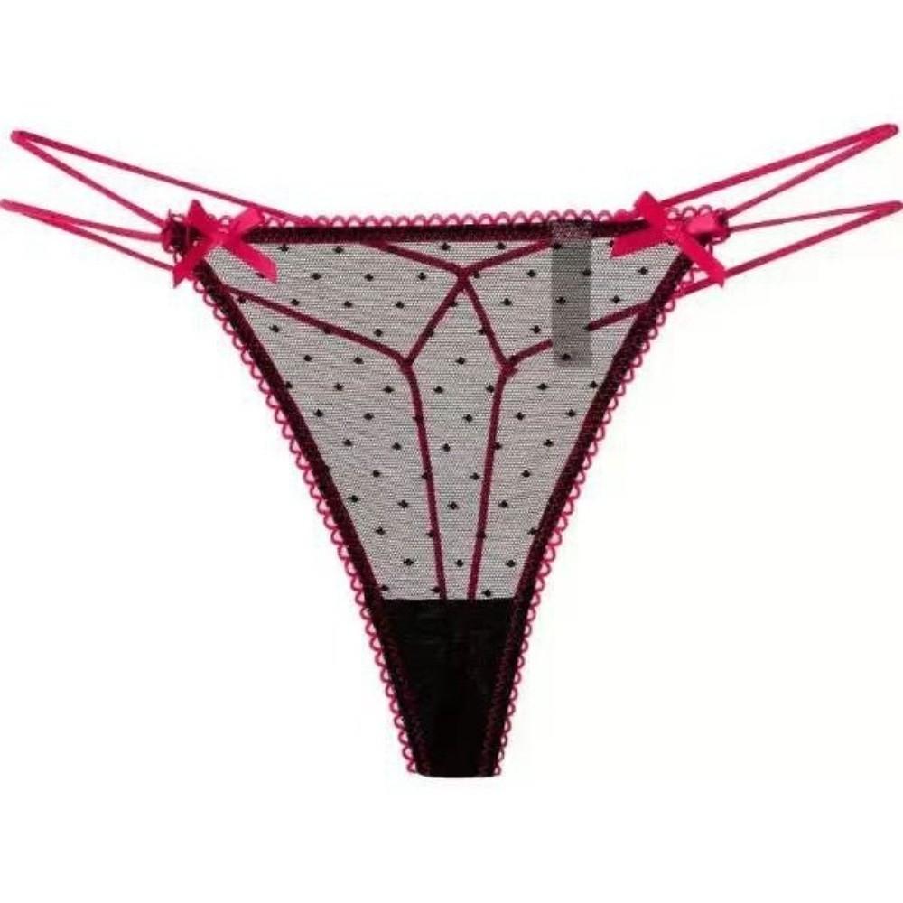 Thin Belt Mesh Dot Panties Briefs Mesh Seamless Panties Cotton Crotch Underwear for Women  Girl