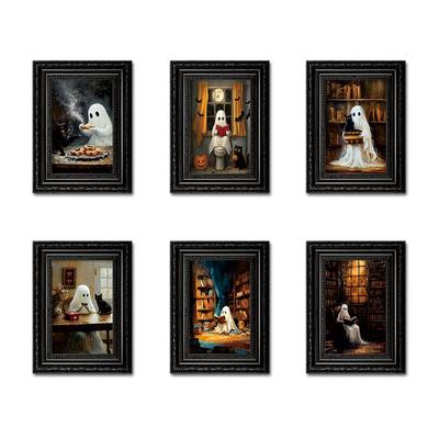 Kreativer Geist 3D Holz-Fotorahmen Kühlschrankmagnet für Halloween