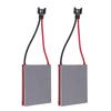 2Pcs Fireplace Fan Power Generation Sheet Heat Powered Wood Stove Fan Replacement Repair 227℃ Heat R