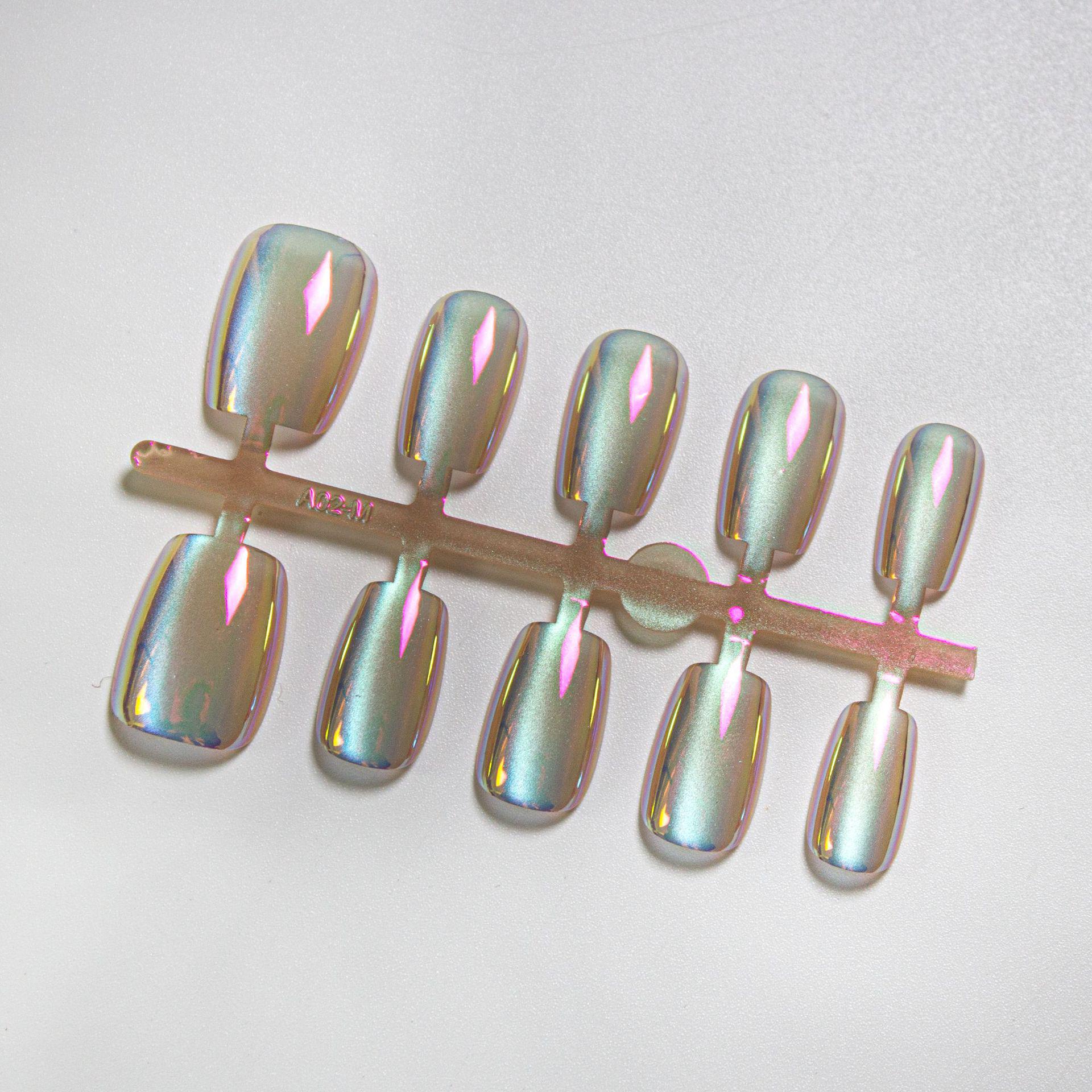 

Jiaolong Phototherapy Electroplated Wearable Nails - Summer Style Streetwear Whitening Manicure Nail Pieces M