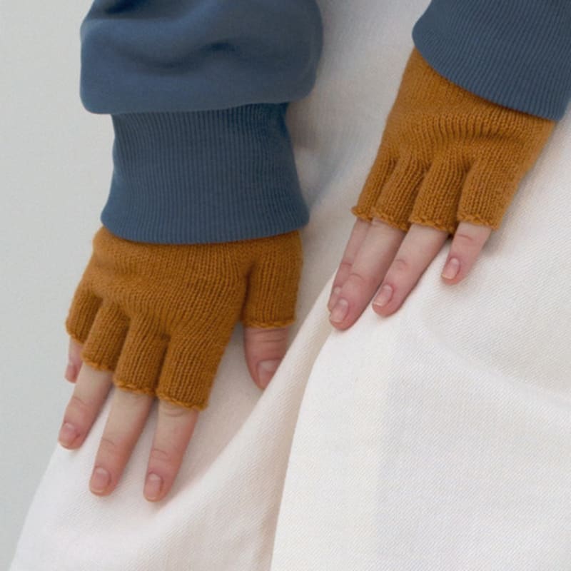 NORDIC ISLAND Glove Fingerless Pop - Mustard