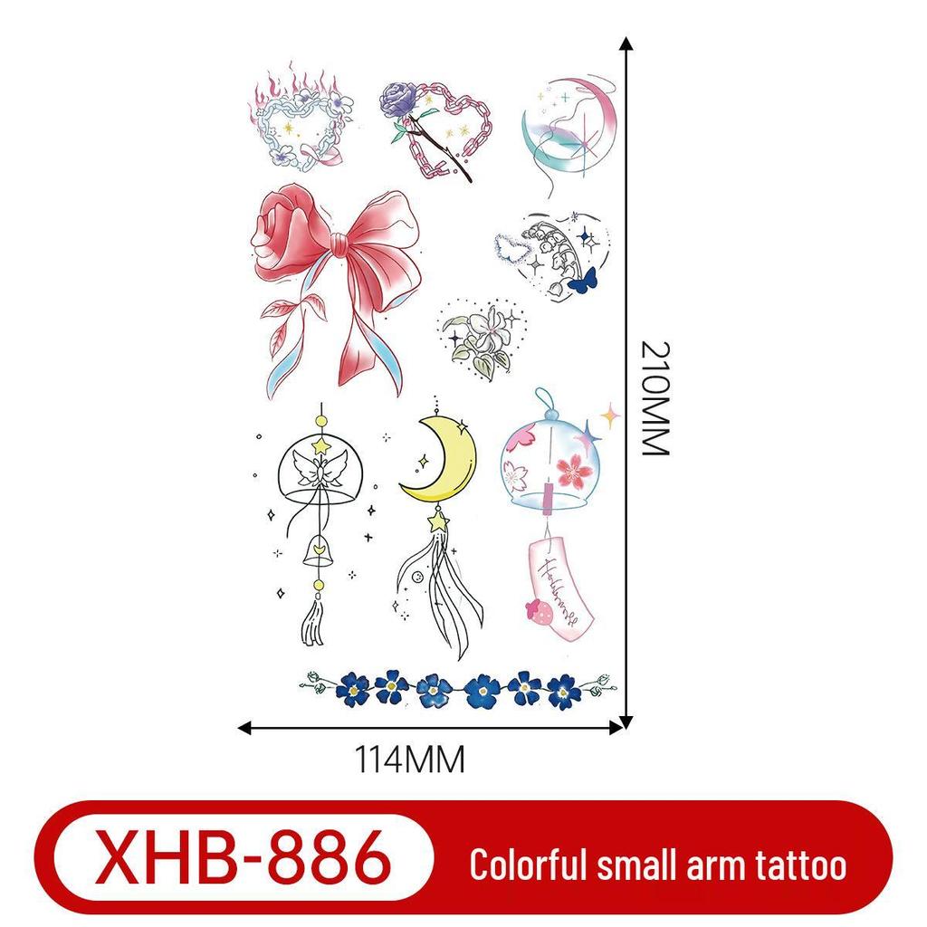 Colorful Butterfly Tattoo: Long-lasting, Waterproof, Semi-permanent Arm Art for a Fresh, Cool Look