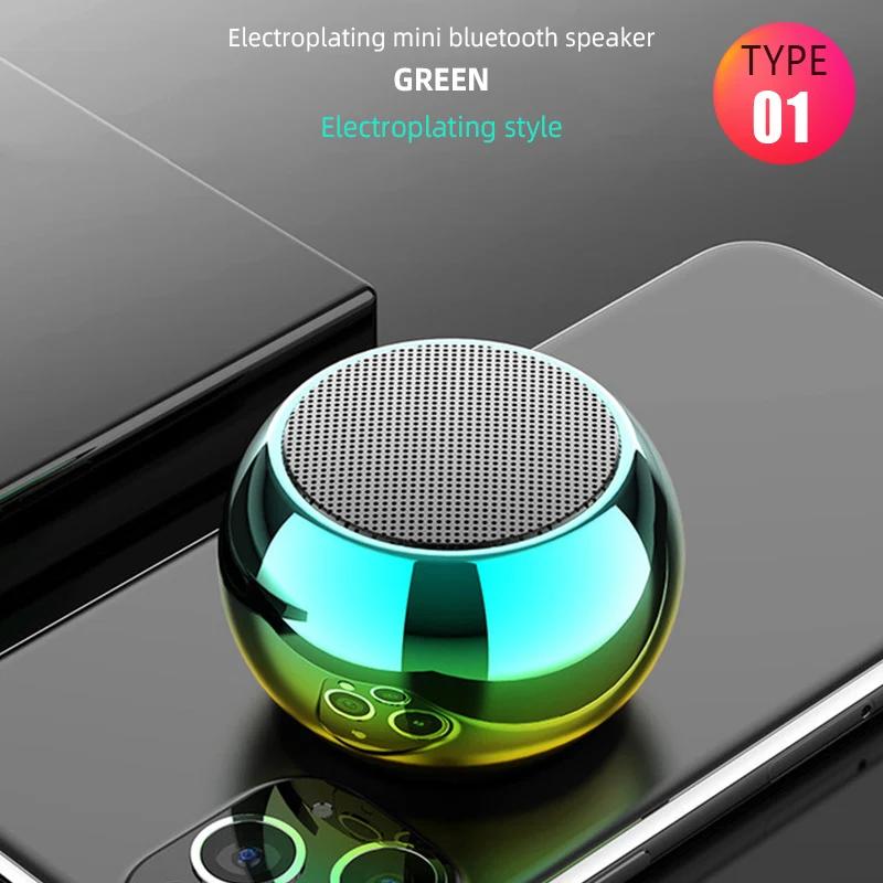 

Wireless Bluetooth Speaker 5.3 Portable TWS Handfree Cell Phone Small Subwoofer Speaker Mini Outdoor Speaker Type C Cable Type1 Green