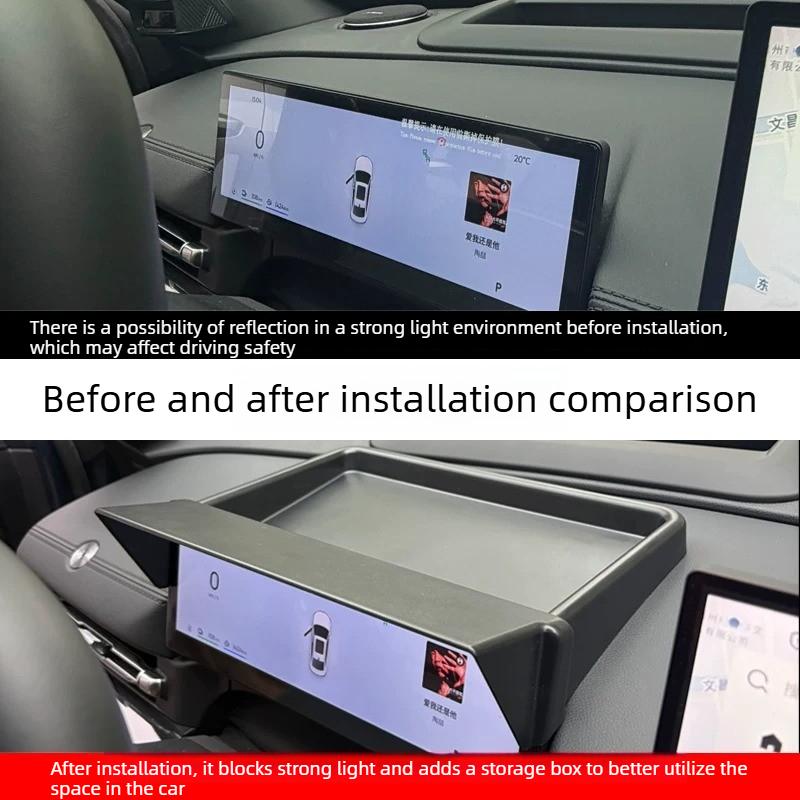 For Geely Galaxy A7 2025 Dashboard Lens Hood Sun Block Interior Modified Case Screen Rear Storage Case Car Accessories Supplies