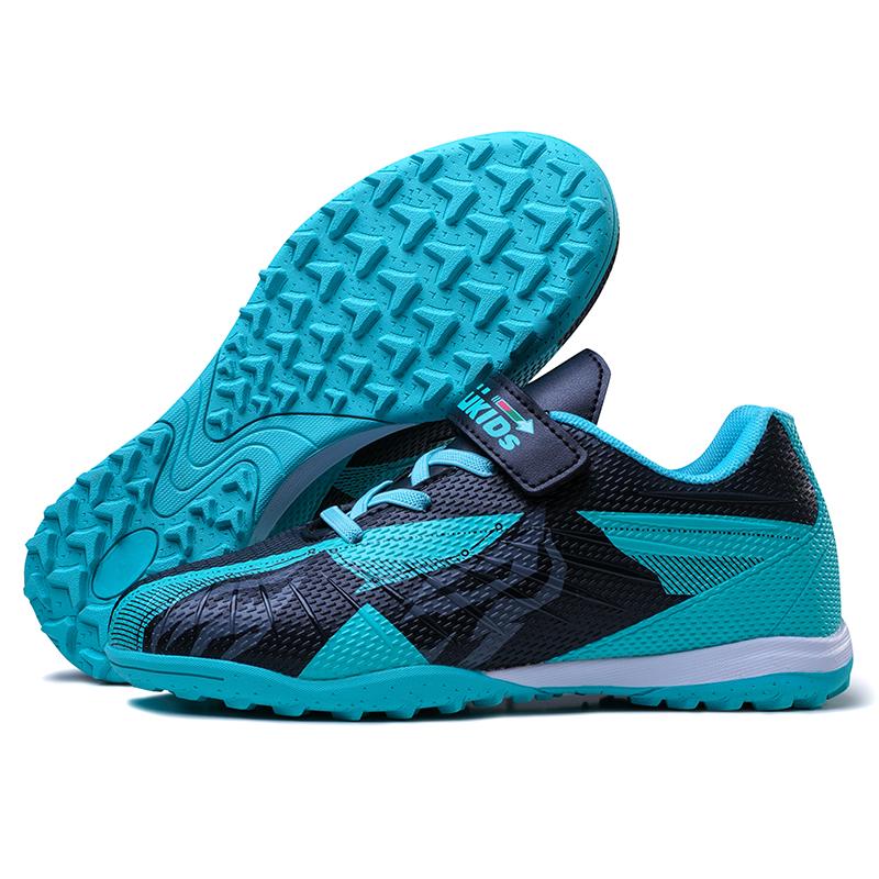 Premium Quality Kids Soccer Cleats Unisex Child Turf Soccer Shoes Indoor Youth Football Boots Artificial Ground Trainning Futsal Sneaker Outside