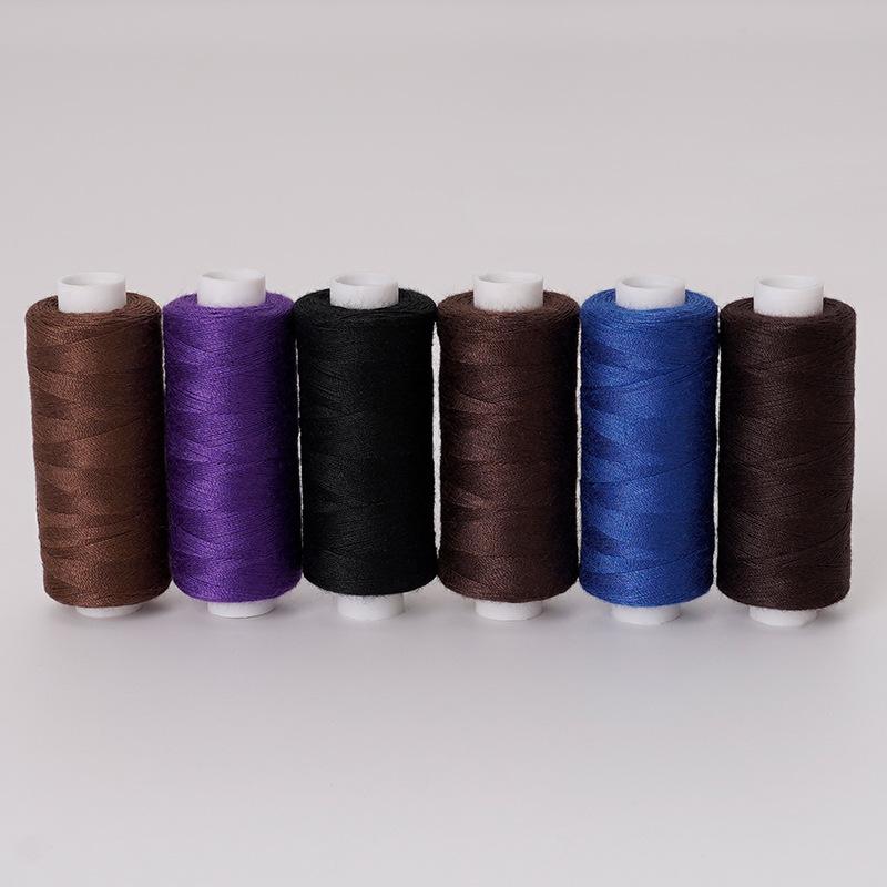 Colorfast Handmade 400-Yd Hand Sewing Thread: 6 Spools of 402 Colored Polyester Threads